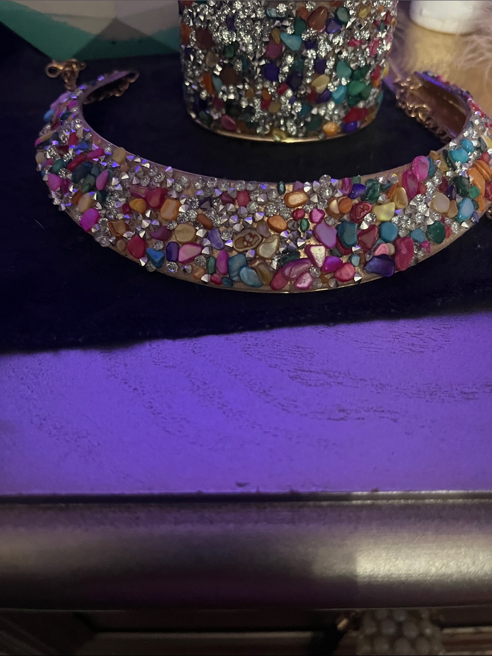 Multicolor Crystal Mosaic Necklace - Women Jewelry
